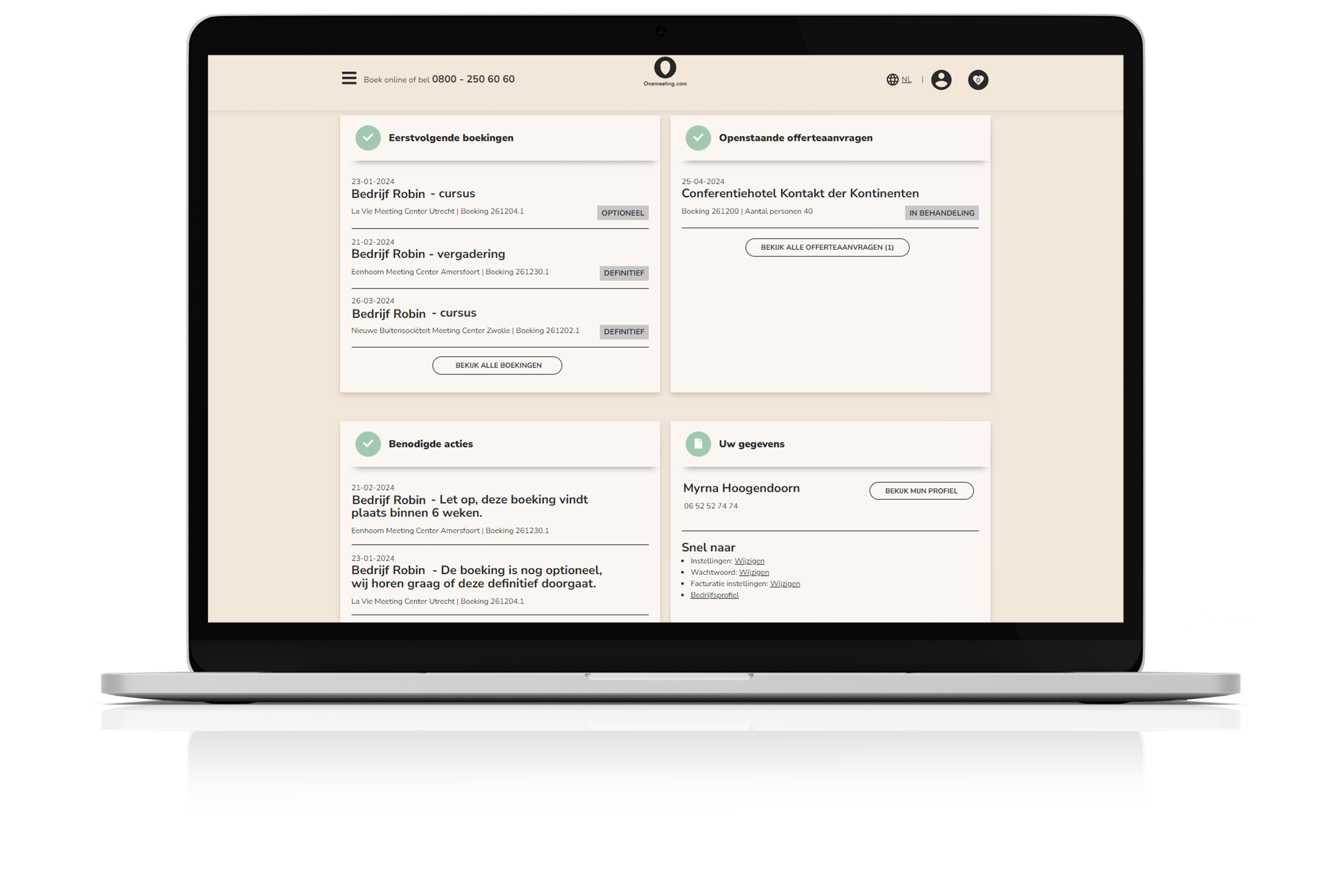 Account overview